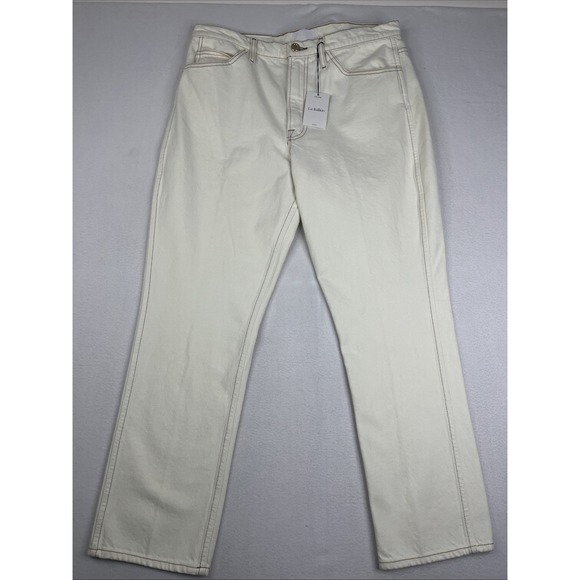 $338 FRAME Le Italien Straight Fit Cotton Jeans Womens Size 32 Made in Italy